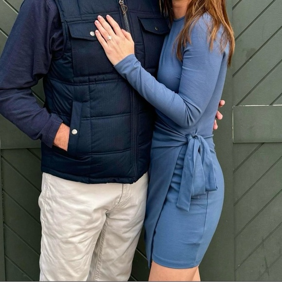 Sage&Paige Taking Sides Wrap Dress Beige - Picture 10 of 10